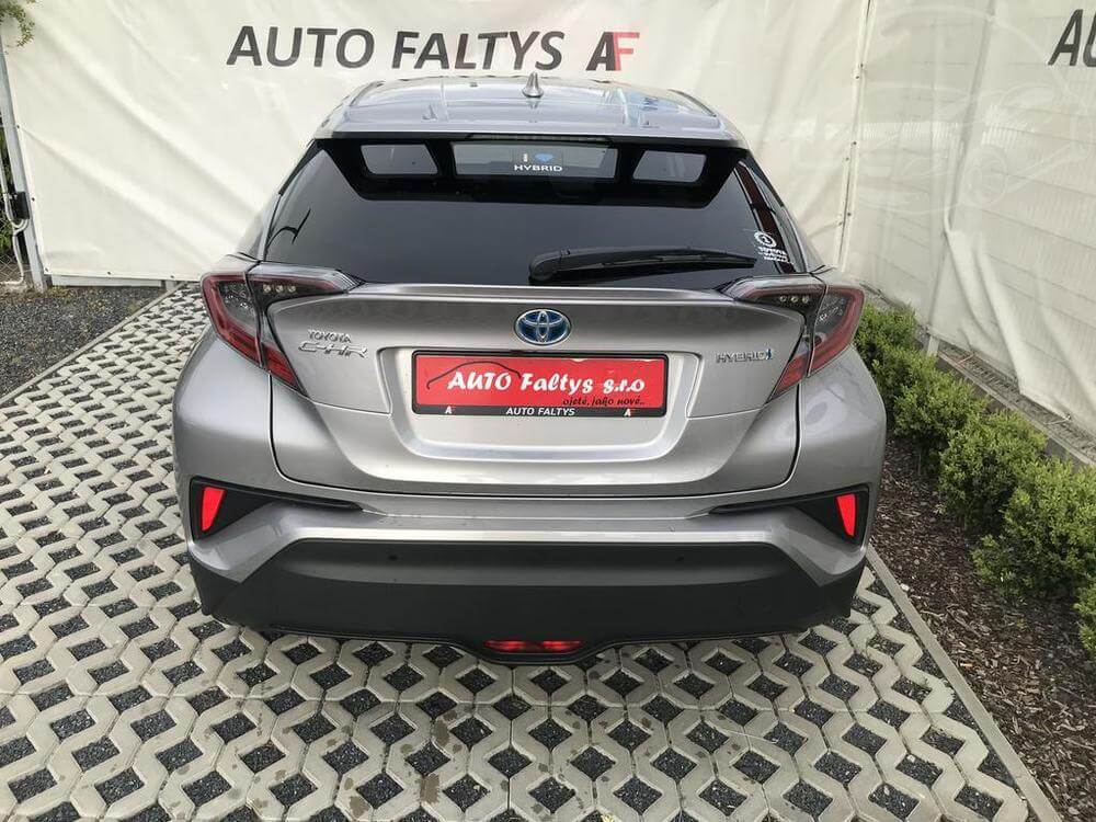 Grey Toyota C-HR, rear view of body car, dealer Auto Faltys