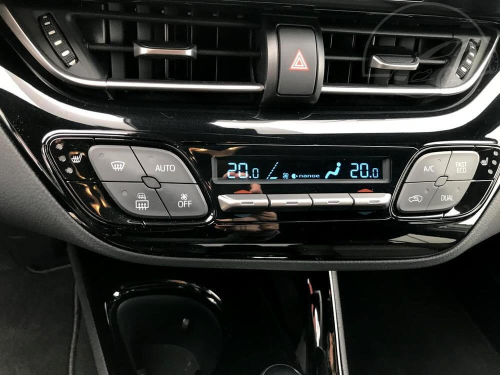 Grey Toyota C-HR, interior, original radio with nice design, dealer Auto Faltys